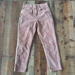 American Eagle Womens Pink Corduroy Pants Size 4 Regular Super Stretch
